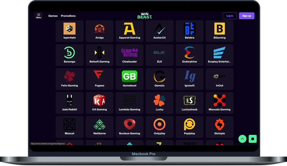 Win Beast Casino Game Providers